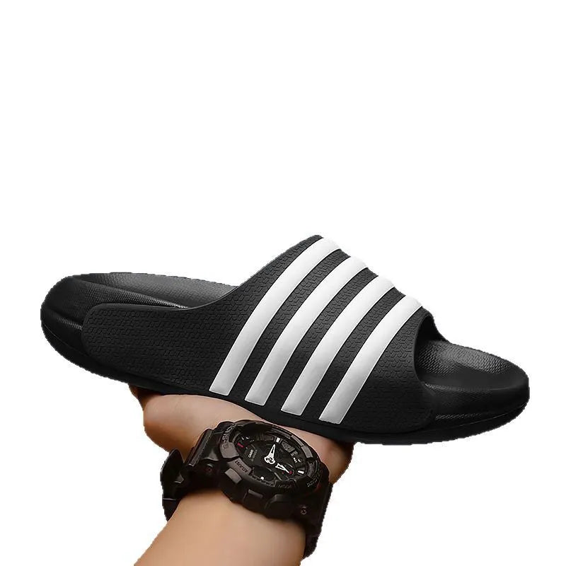 Casual outdoor slip-on slippers with PVC upper and EVA sole in multiple colour options