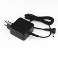 Black 45W laptop power adapter with US plug and attached charging cable