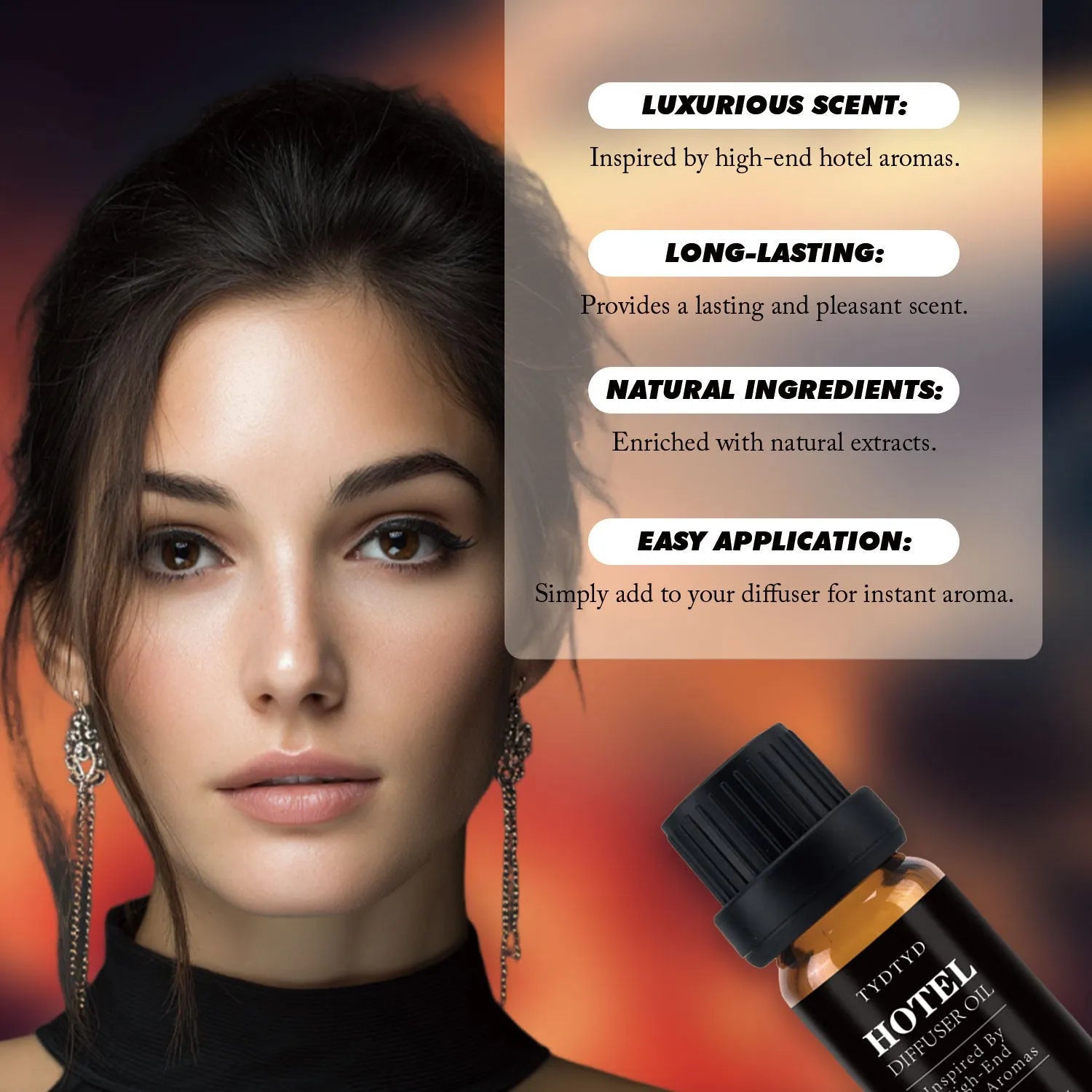 10ml natural plant fragrance essential oil bottle for aromatherapy and room scent applications