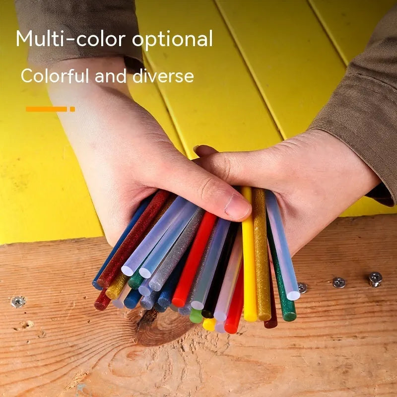 55 transparent hot melt glue sticks with 7mm diameter for craft and repair projects
