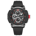 Men's waterproof quartz watch with luminous dial and calendar display in multiple colour options