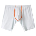 Men's mid-waist boxer shorts in quick-drying nylon fabric showing U-convex design