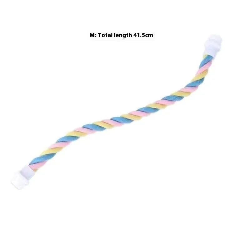 Climbing cotton string nibbling toy bird for birds available in S, M, and L sizes