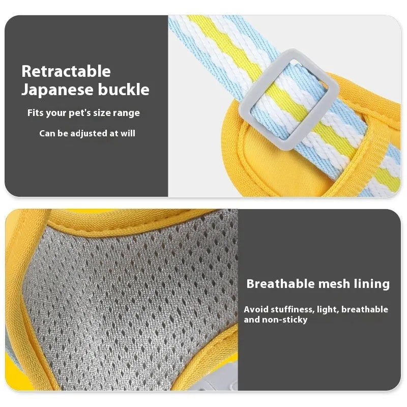 Explosion-proof anti-strangulation dog harness in Oxford cloth with free 1.5m rope