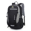 30L nylon waterproof backpack in dark green with airpillow straps on outdoor trail