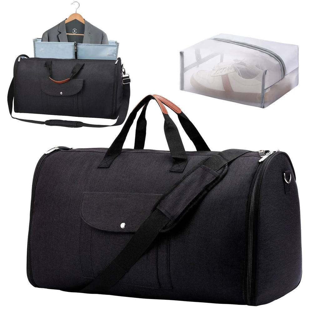 Folding duffel bag in Oxford cloth for travel and gym use