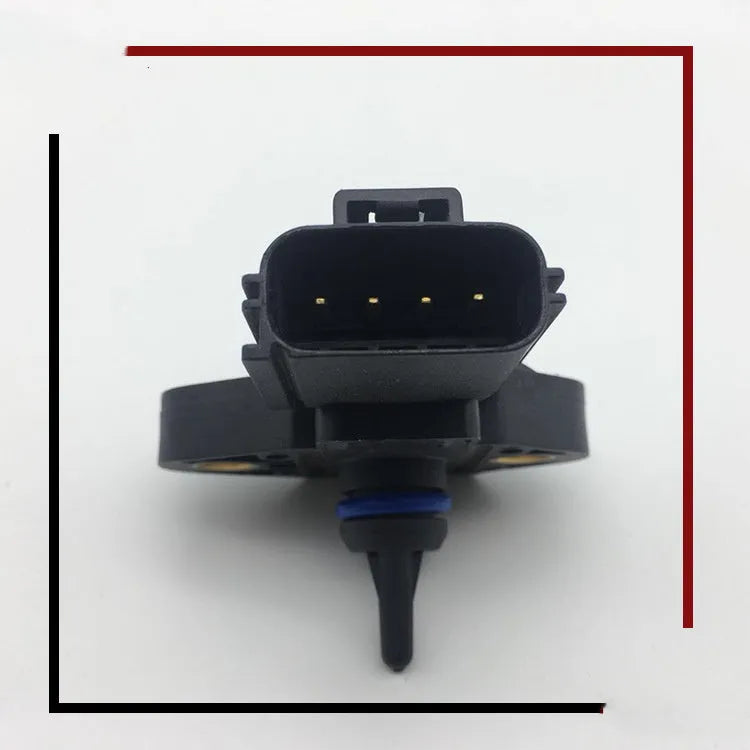 Black Ford Lincoln compatible intake manifold pressure sensor for engine management.