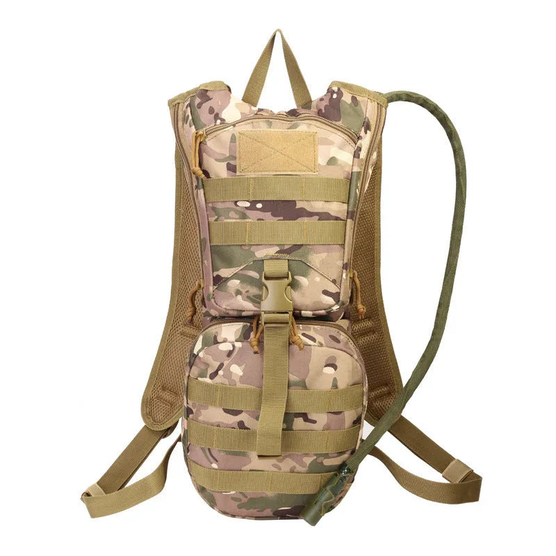 Multifunctional cycling bag in camouflage pattern with large capacity design for outdoor activities