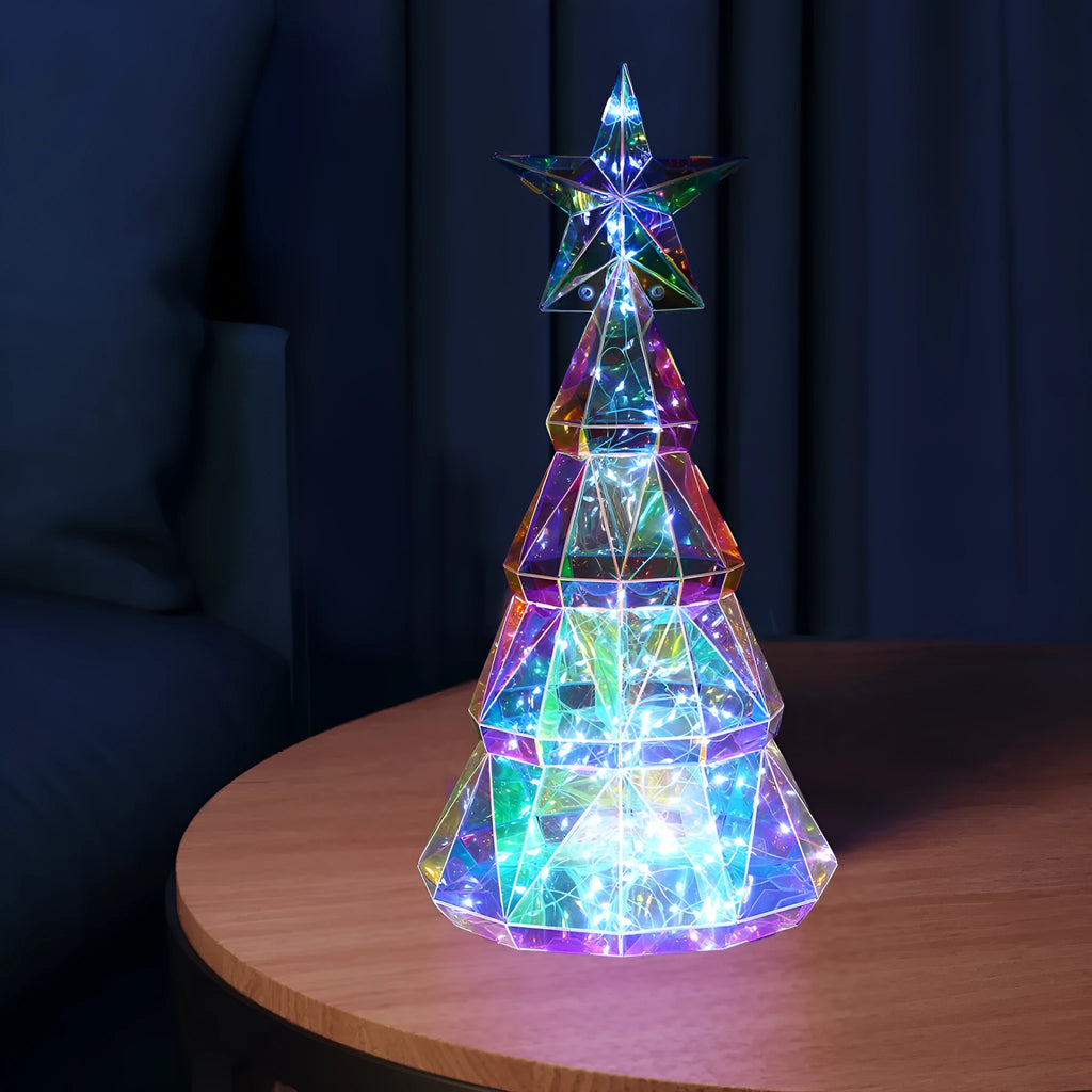 Colourful cartoon LED Christmas tree decorative light with battery-powered operation
