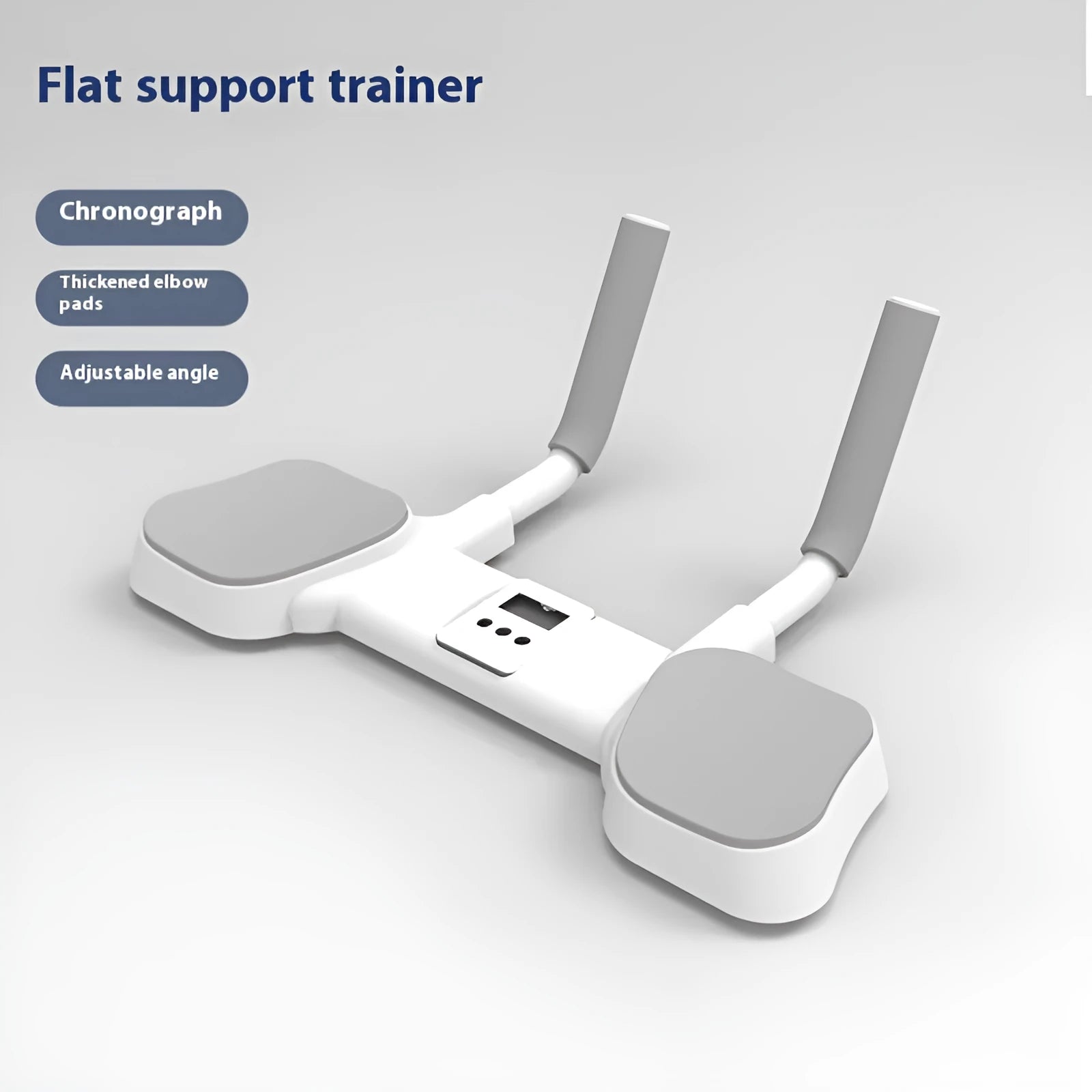 White flat support trainer with alloy aluminium tube construction and ABS connectors