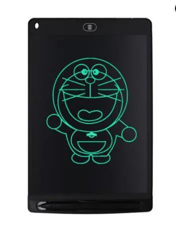 8.5 inch LCD writing board with stylus pen on a blue board