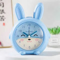 Children's pink and blue cartoon alarm clock with mute, snooze and night light functions