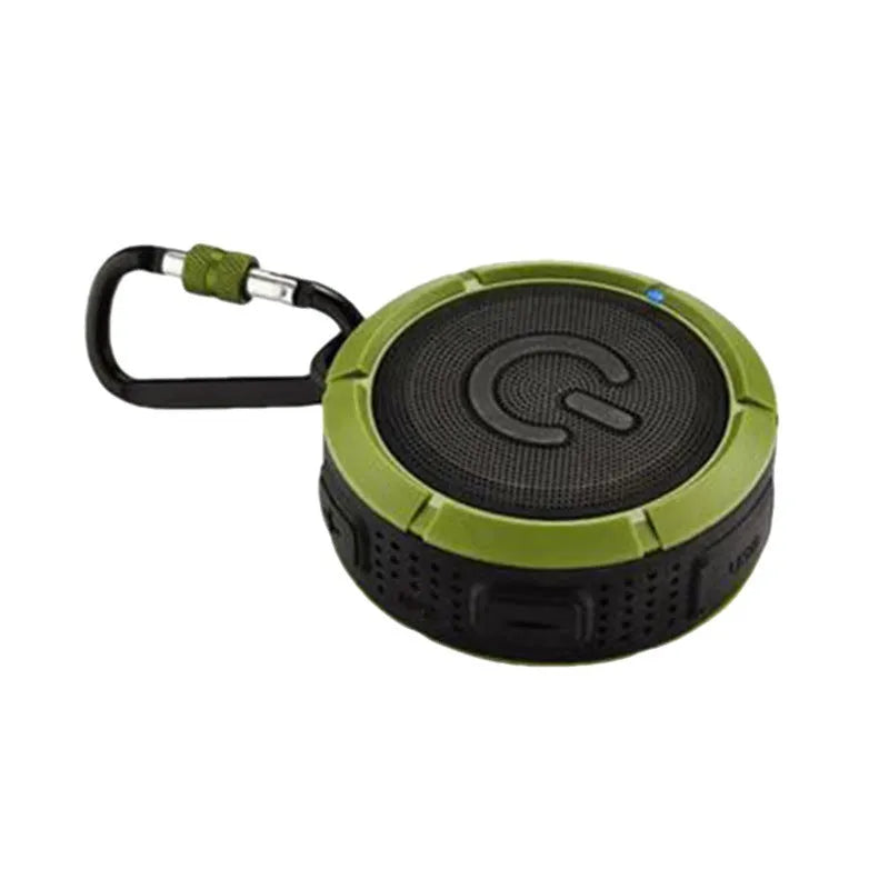 Bluetooth audio waterproof card portable sports speaker in black, 84x50mm, USB rechargeable