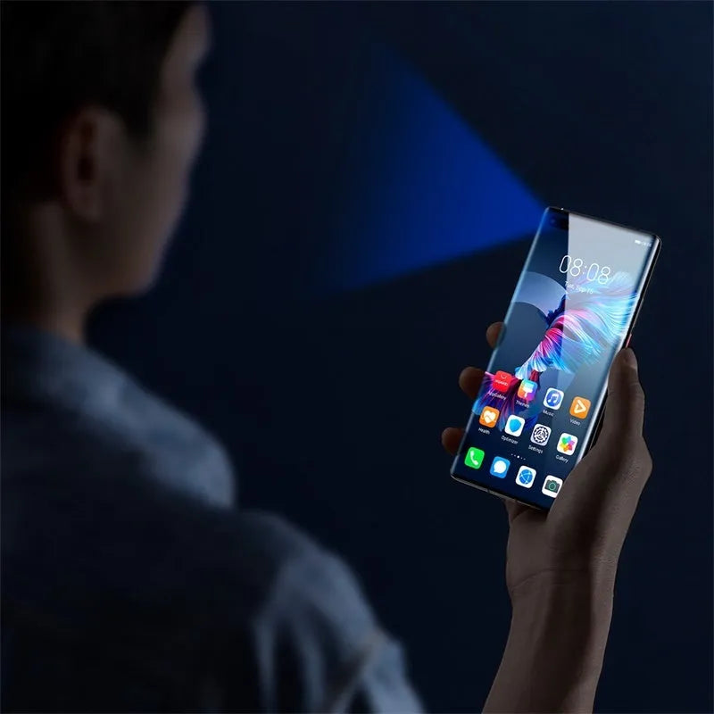 Baseus 0.25mm black full screen curved tempered glass film for Huawei Mate40 Pro with cleaning kit and tools