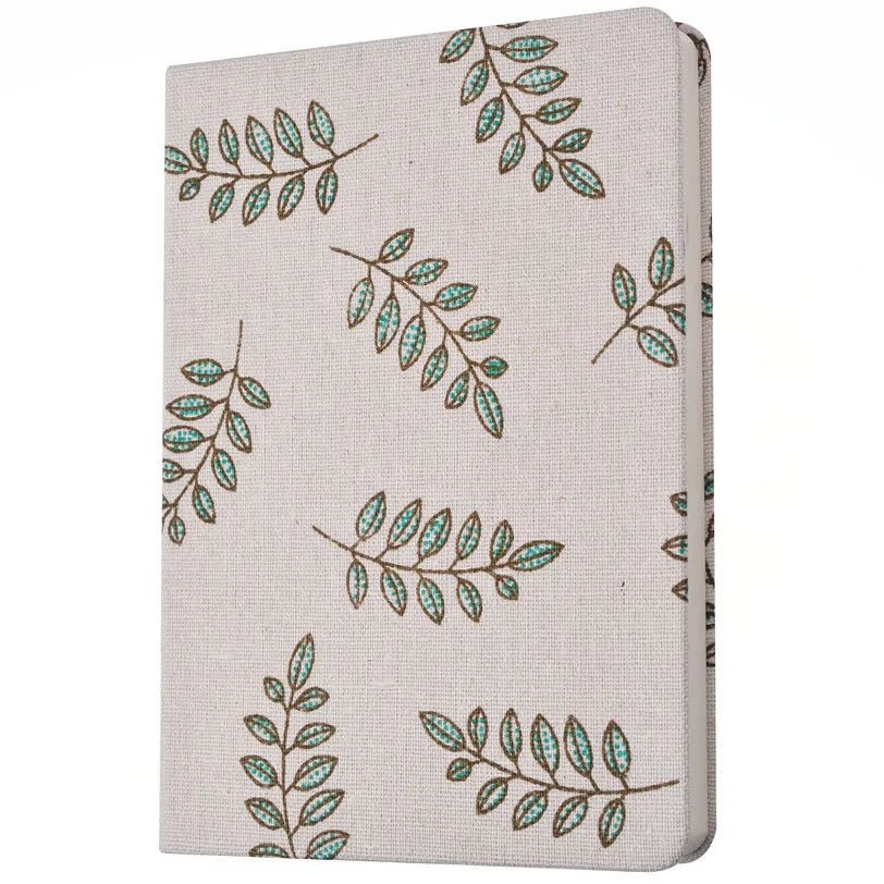 Small cloth notebook with Dorian eye protection paper, 264 pages, in grey colour, L size