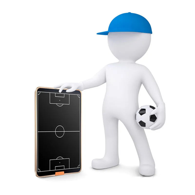 21 inch black football tactical board with LCD writing surface, ABS frame, stylus and USB cable, 458.8 x 309.8 x 9.85 mm