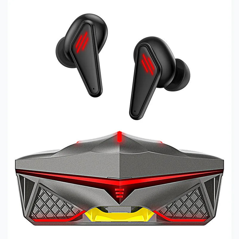K98 Black TWS50 Bluetooth wireless earbuds and charging case for gaming and mobile use