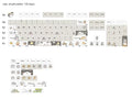 Custard yellow and soft grey XDA profile plastic keycap sets for mechanical keyboards.