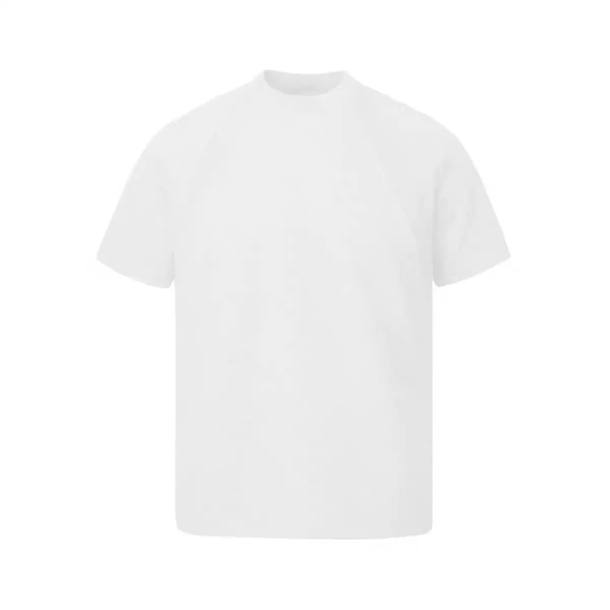 Men's loose black short sleeve top with textured air layer stitching on a grey background