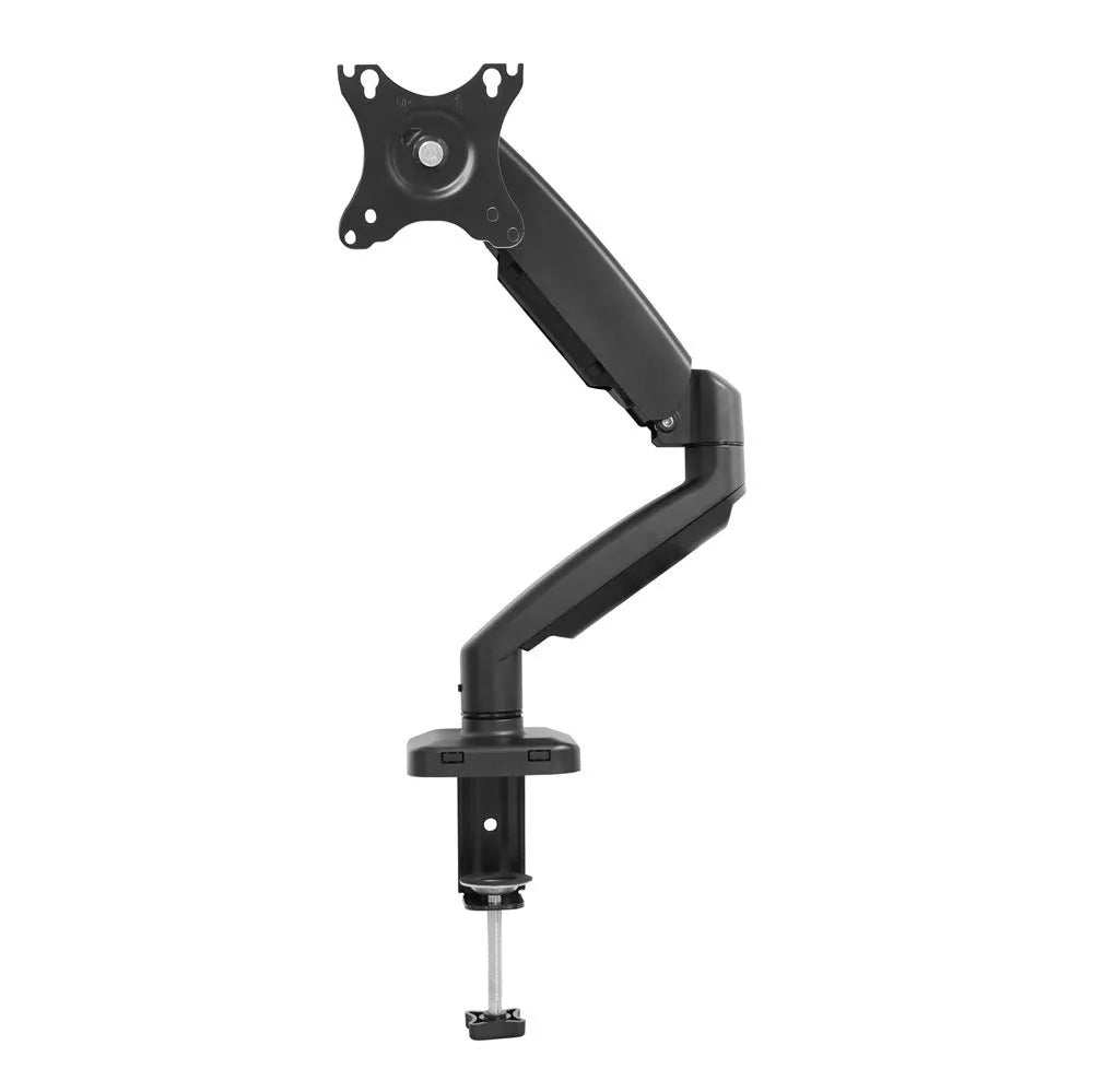 Black and white rotating telescopic LCD screen bracket table mount for general displays