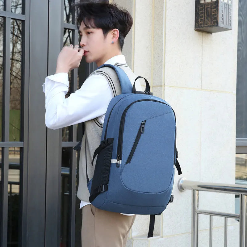 Oxford cloth computer backpack in street trend style with 20-35L capacity