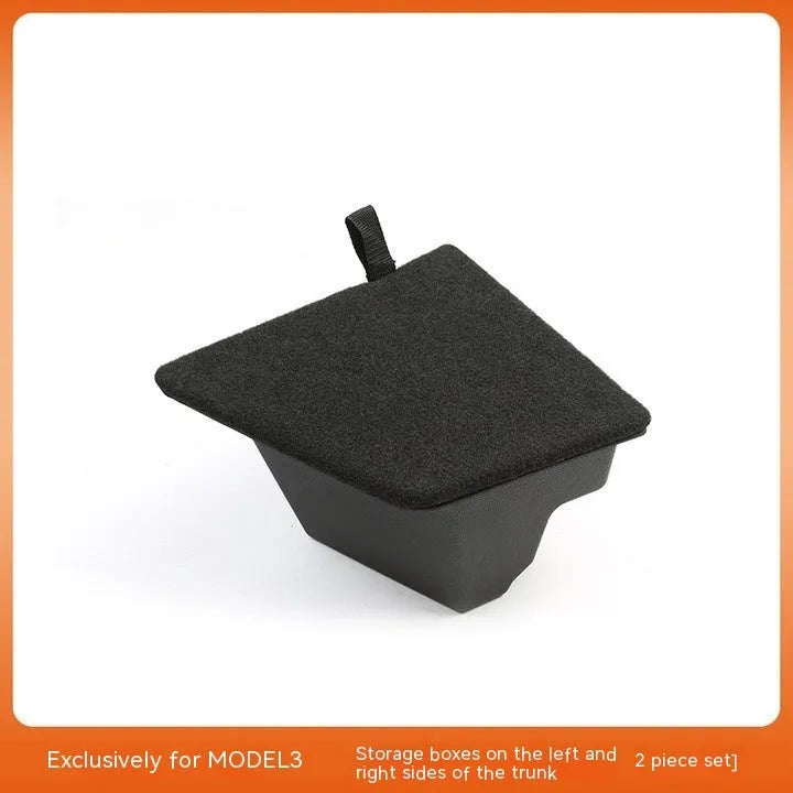 Tesla Model 3 and Model Y trunk side storage box cover accessories in TPE material