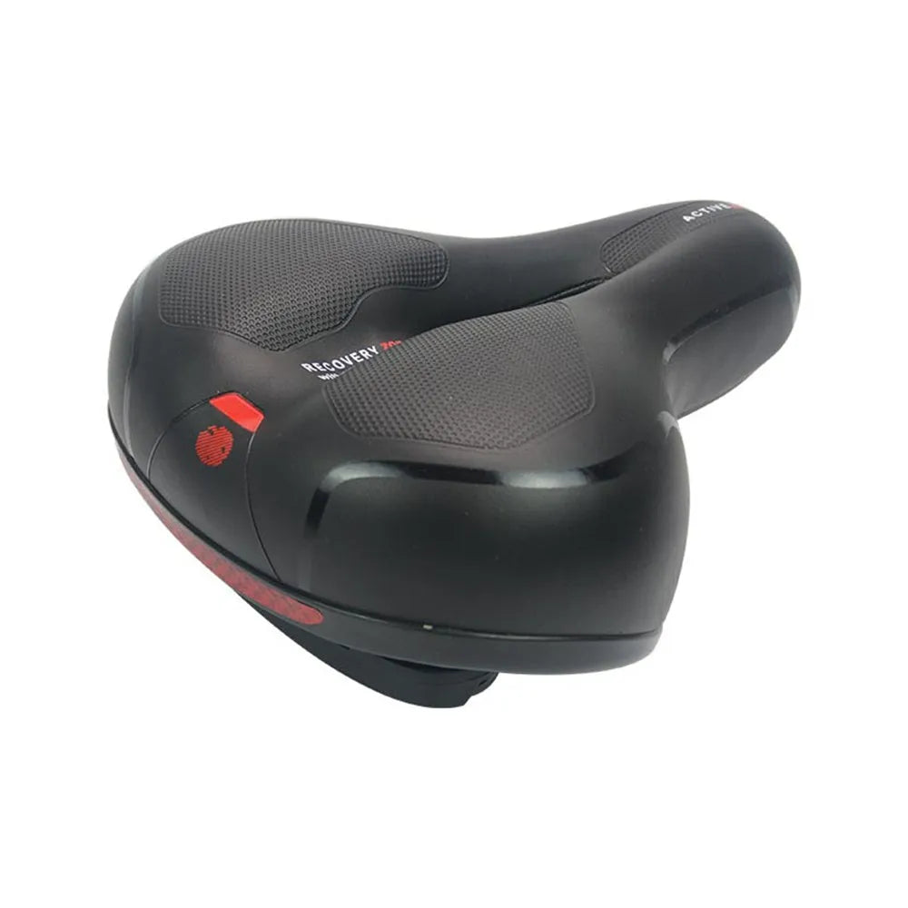 Bicycle cushion with PU leather cover, waterproof protection, wrench tool, and tire patch kit