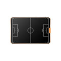 21 inch black football tactical board with LCD writing surface, ABS frame, stylus and USB cable, 458.8 x 309.8 x 9.85 mm
