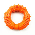 Blue hollow rubber dog fetch stick toy for outdoor play with large dogs