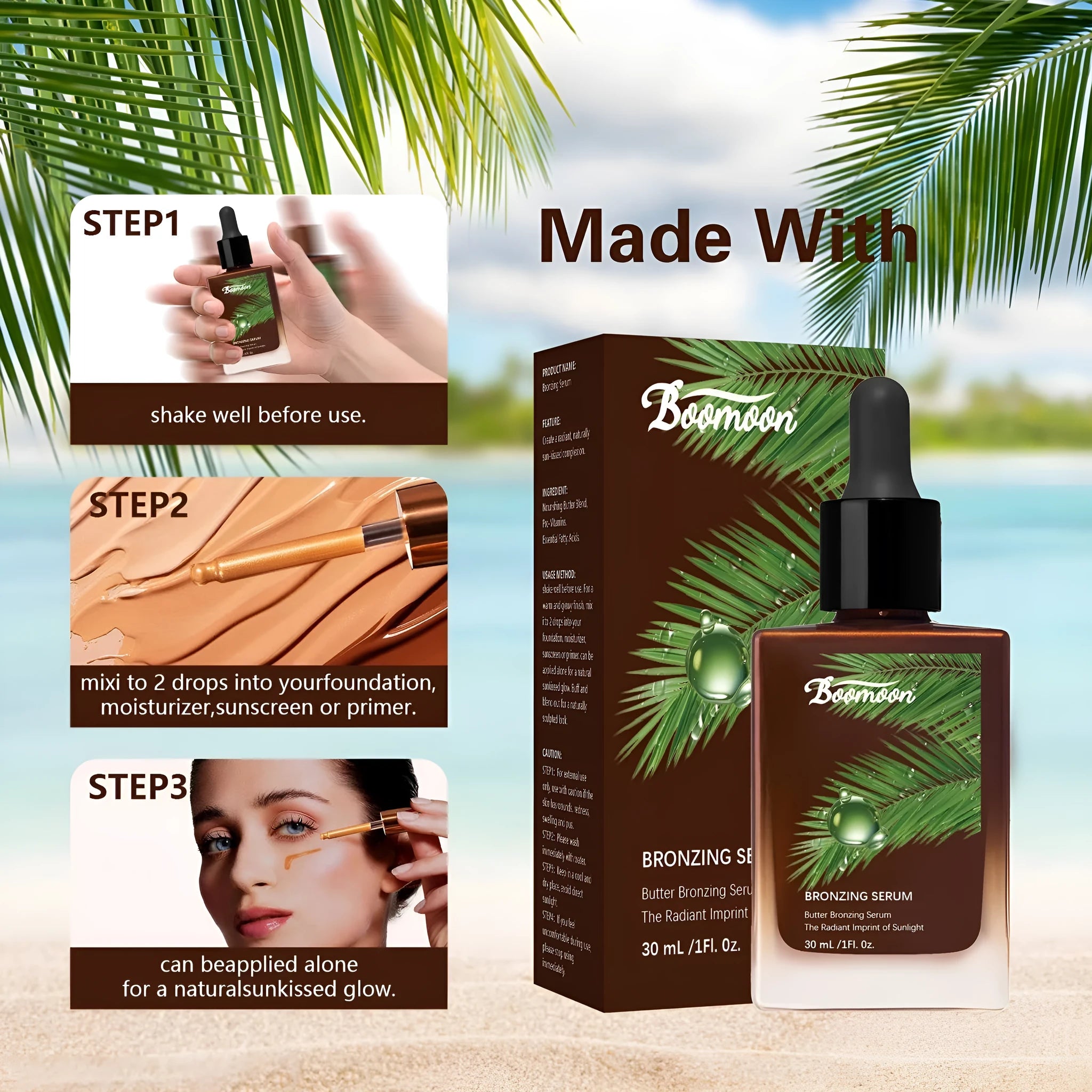 30ml bronze and black bottle of moisturising care solution for contact lenses and artificial eyes