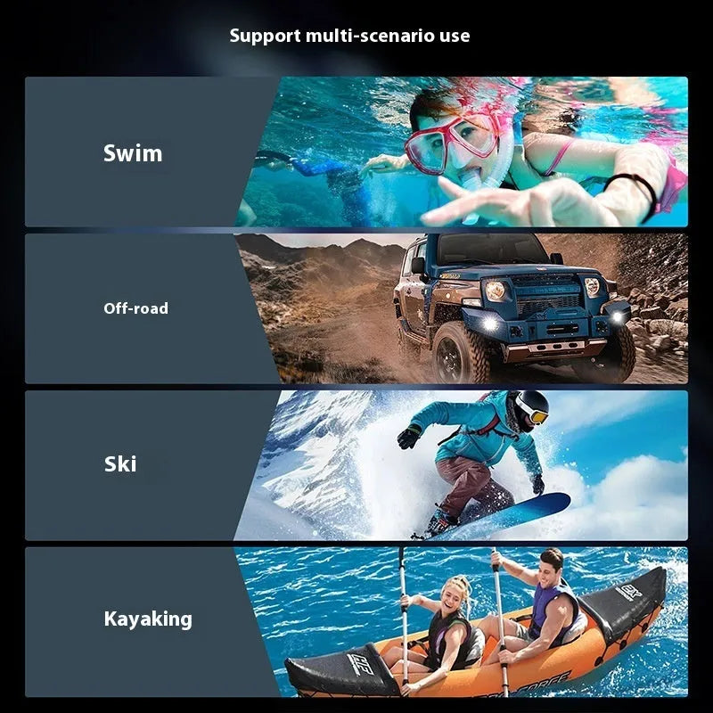 Waterproof phone case for swimming and diving compatible with iPhone 16 series in black and dark gray colour