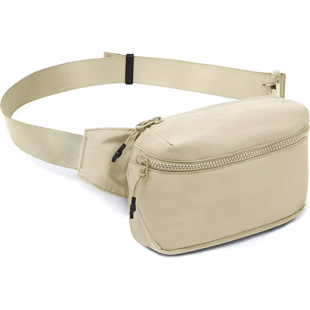 Unisex Oxford cloth crossbody phone bag, 21 x 5 x 13 cm, with front sandwich pocket, shown in five colours