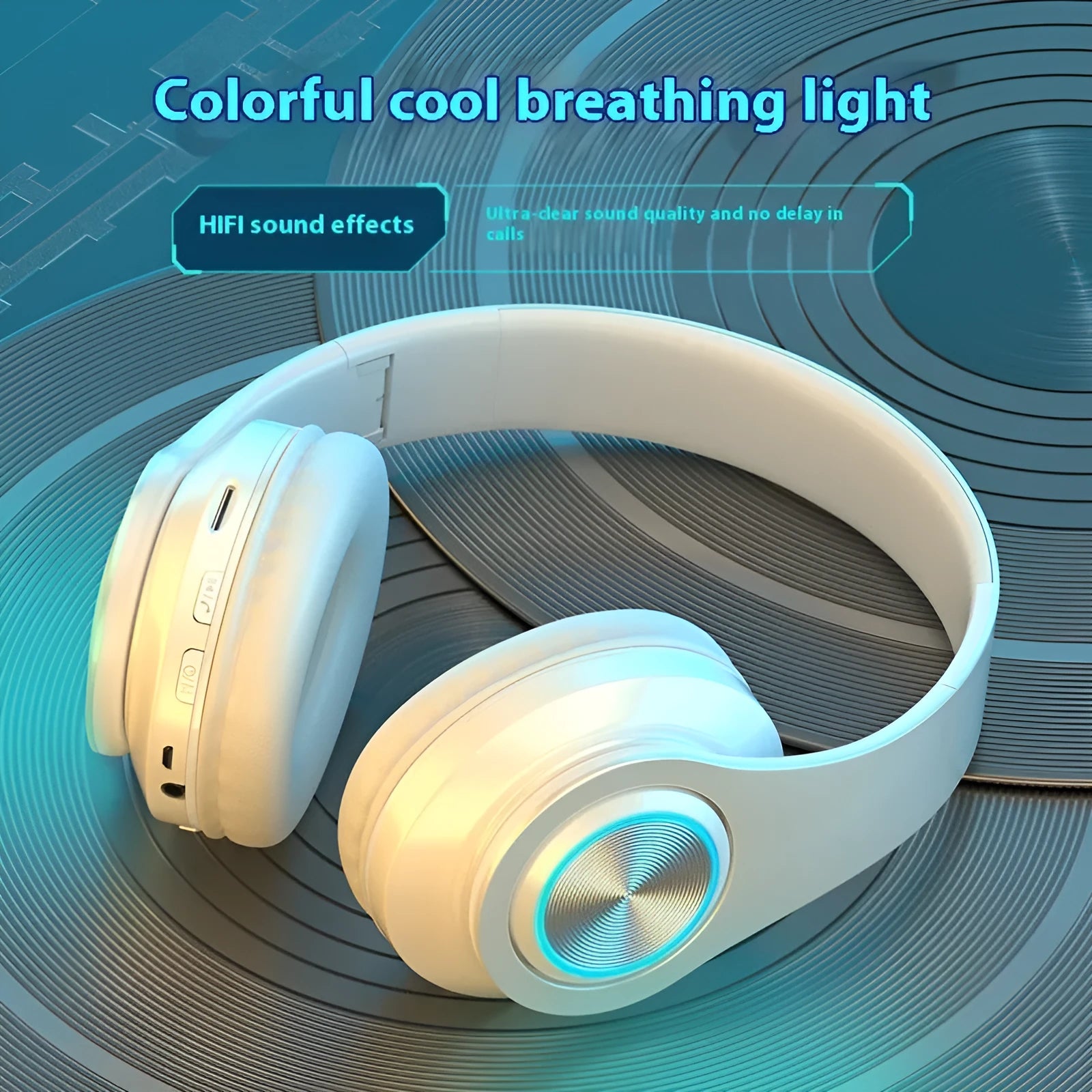 Wireless Bluetooth gaming headset in black, white, red, and black/red colour options on a plain background.
