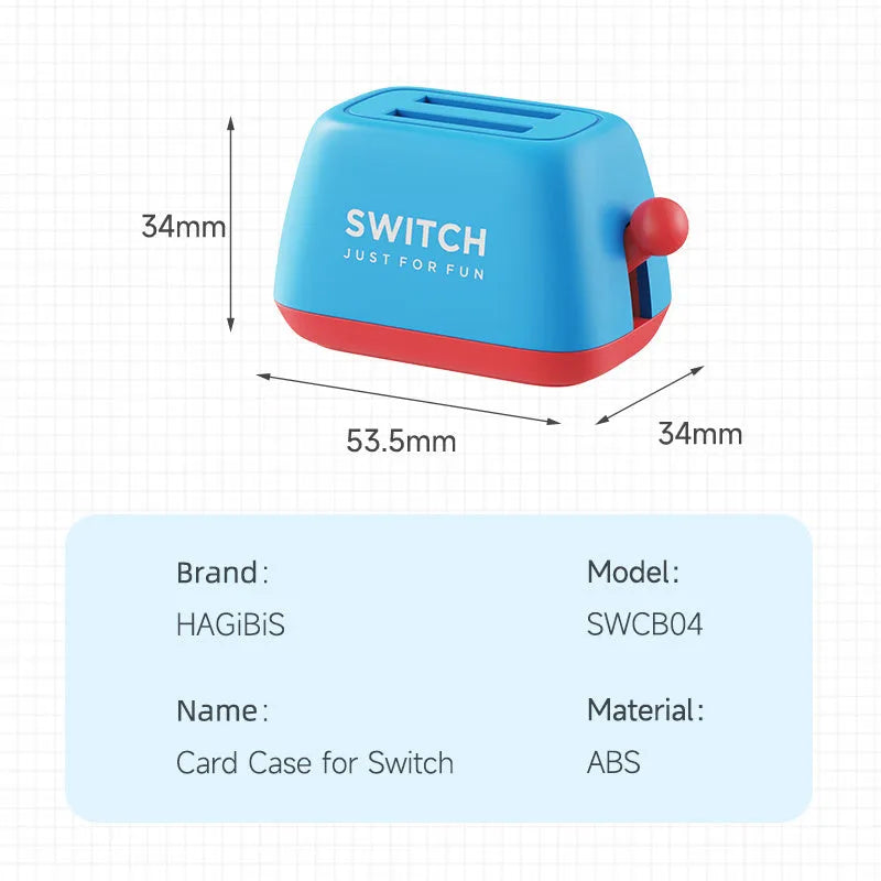 ABS Switch game card storage box with anti-slip base in green, purple, and yellow-purple colour options