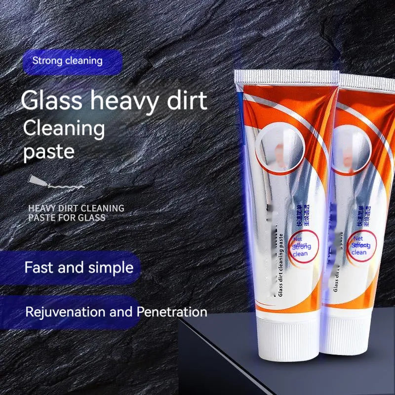 White 65ml car windshield cleaning paste bottle for descaling and oil stain removal