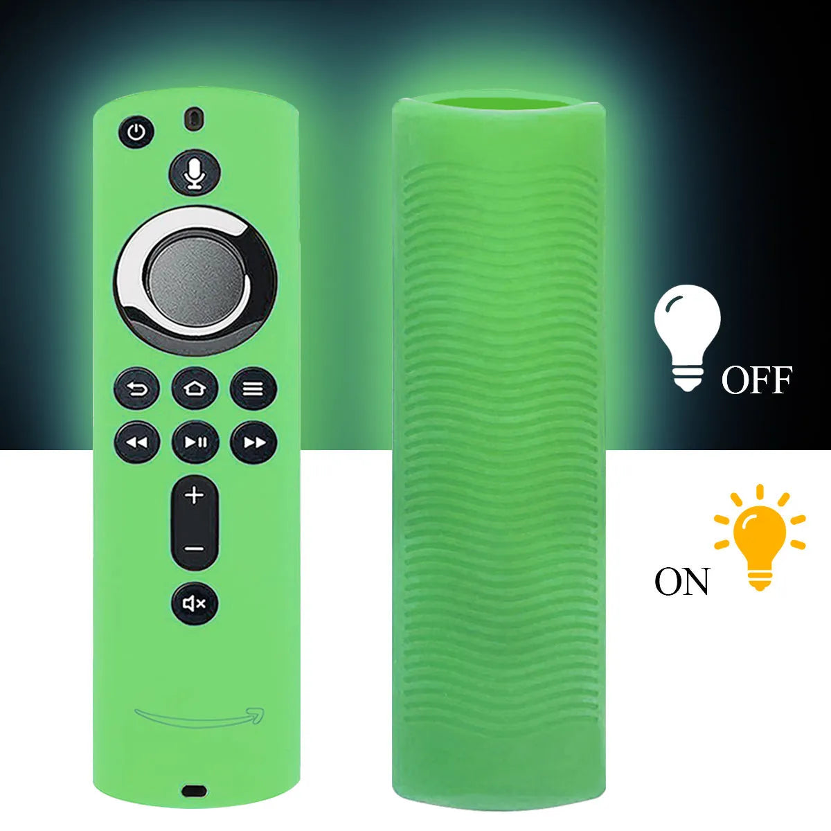 Black silicone protective case for Stick 4K remote media player 2 3