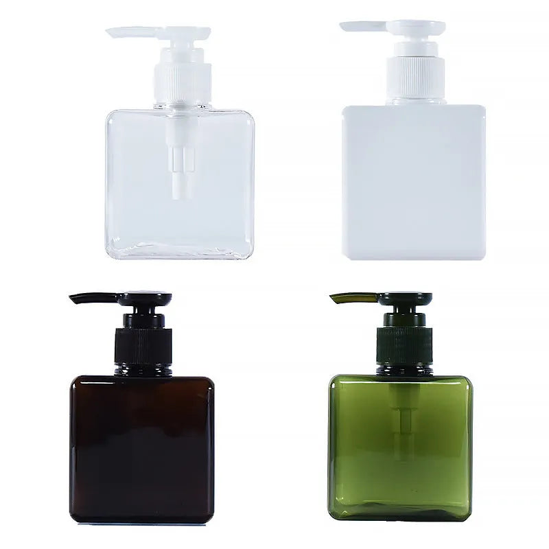 Plastic replacement bottle for lotion hand sanitiser shampoo in multiple sizes and colours