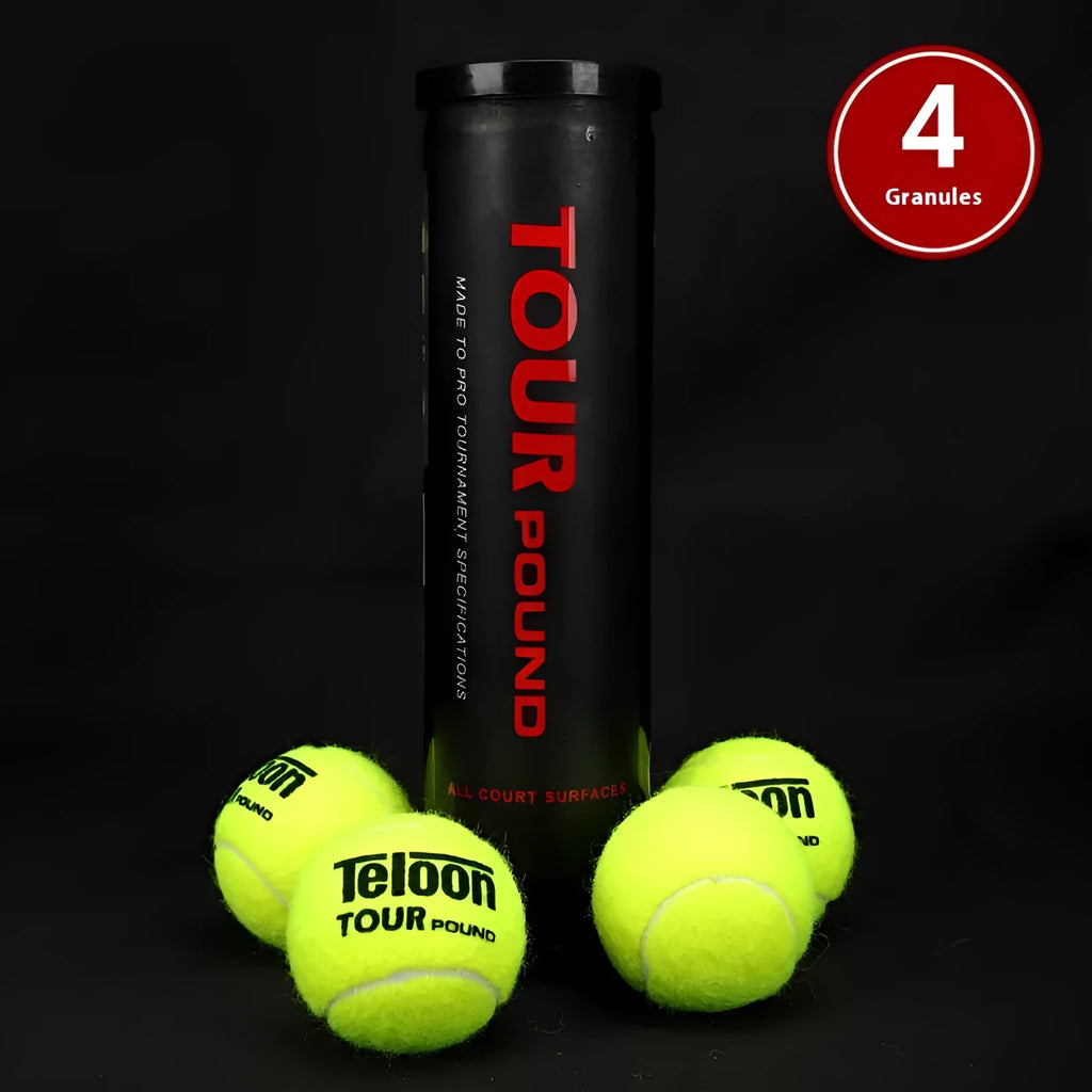 Tianlong P4 training tennis balls 4 pack barrel rubber practice balls