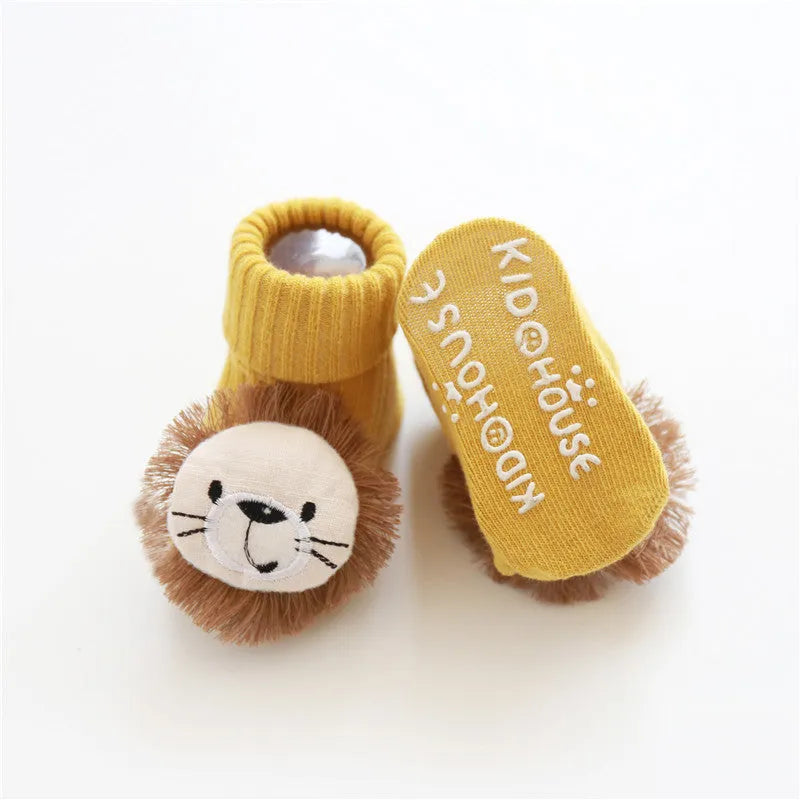 Baby socks in cotton with breathable sweat-absorbing features, available in multiple colours and XS S M sizes for infants