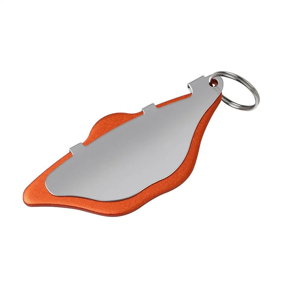 Mountain bike brake linings in black and orange colours with metal construction