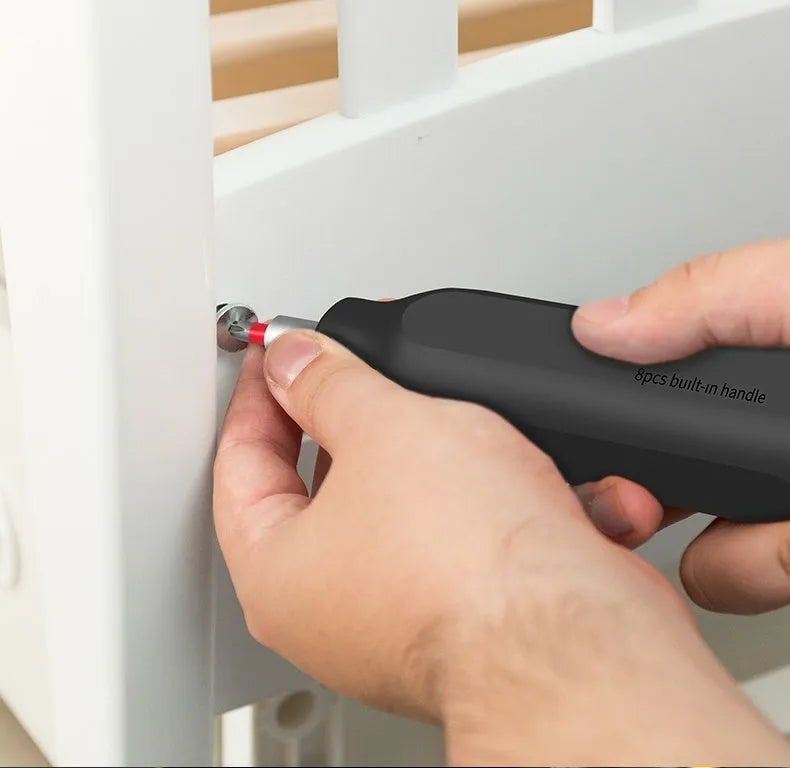 Precision electric screwdriver set 49-in-1 rechargeable with S2 alloy steel blades and black handle