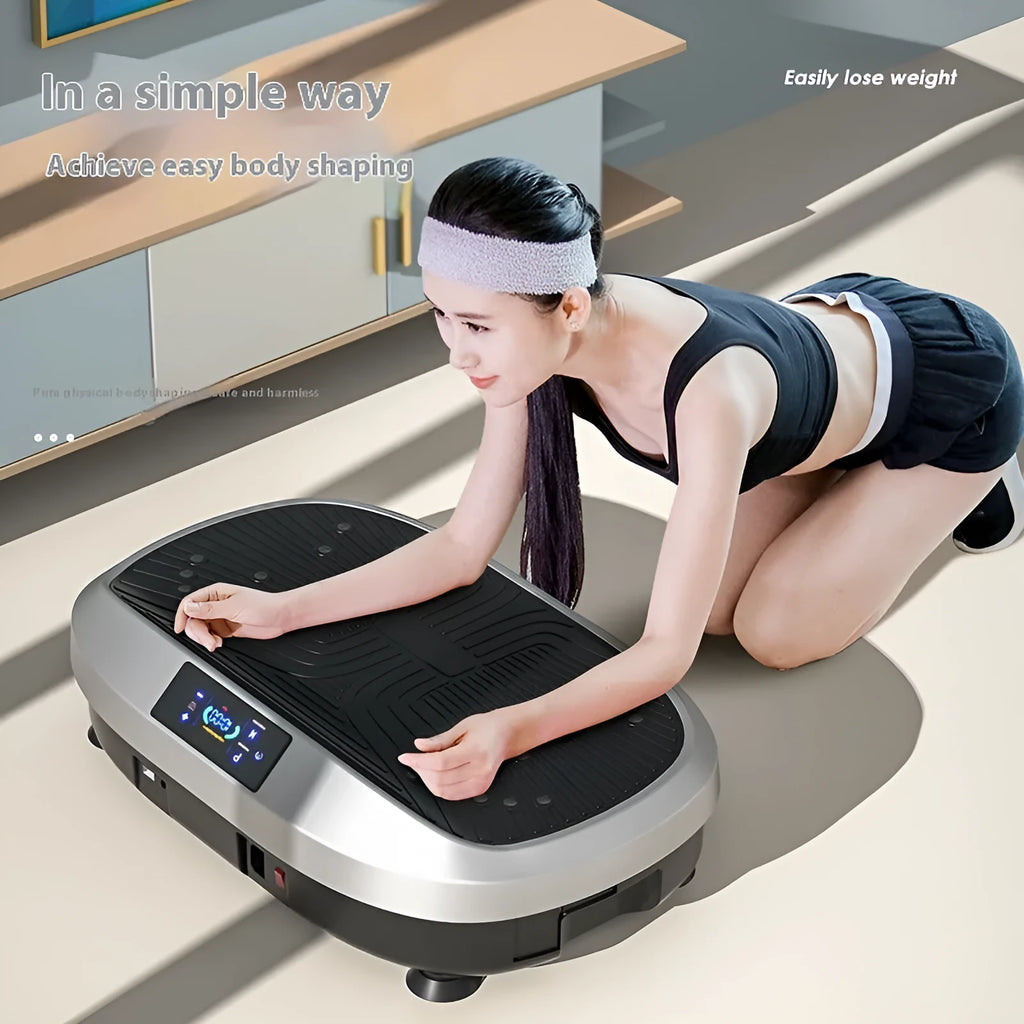 Vibration body shaping power plate 180W 220V with EU or UK plug for home fitness and belly contracting