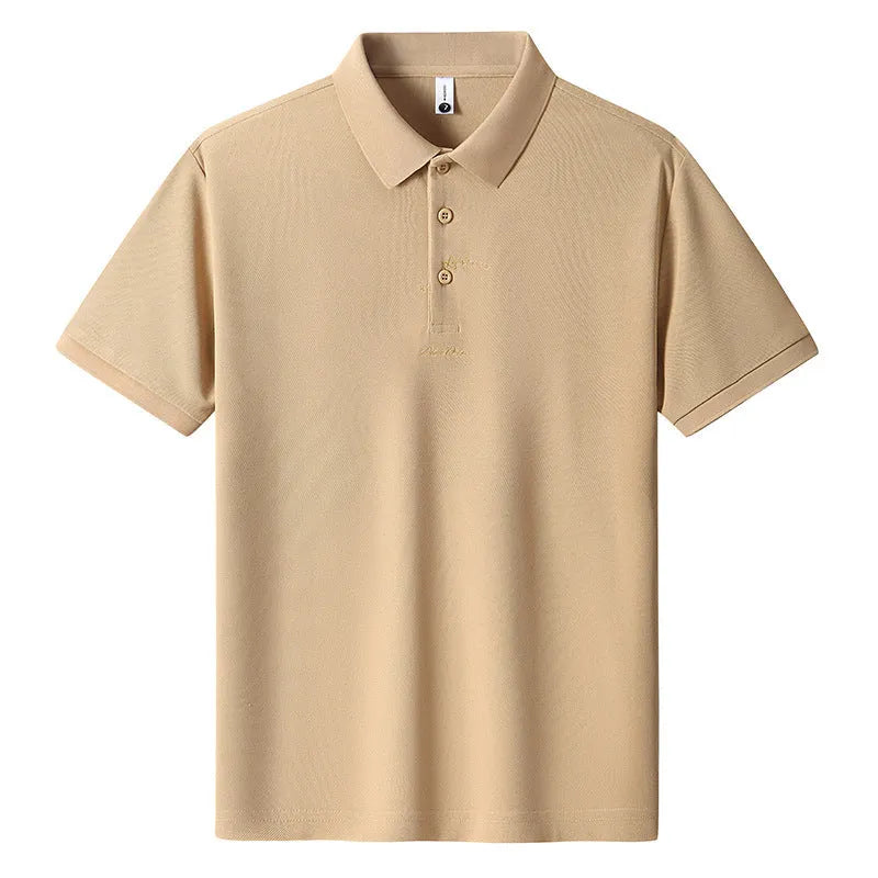 Men's loose fit casual cotton t-shirt shown in multiple colours including green, pink, and khaki.