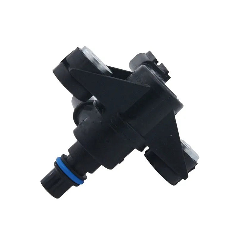 Black ABS plastic Ford turbo boost solenoid valve, part number AU5A-9G866-AB, with electrical connector.