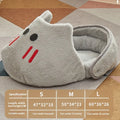 Cat nest four seasons universal mat in Snow White and Elegant Gray, sizes S M L, PP cotton filled pet bed