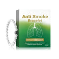 Women's smoke prevention bracelet with synthetic turquoise stone on adjustable band