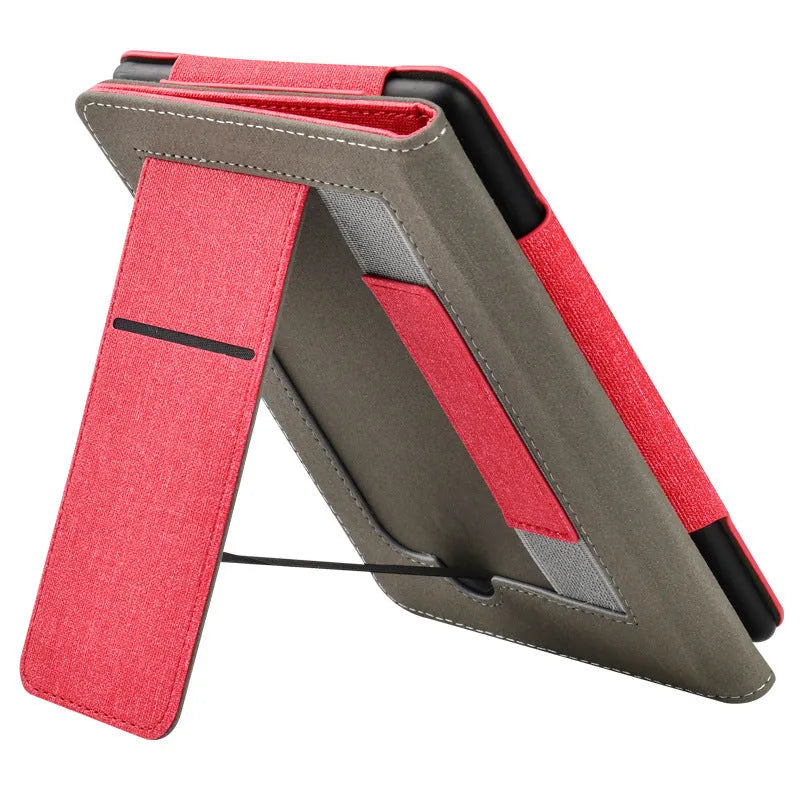 Imitation leather protective case with bracket for KPW5, available in 10 colours including pink and black