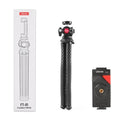 Black octopus-style flexible tripod with phone clip, extended to 360mm length