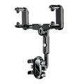 Car rear view mirror mounted retractable phone holder bracket in 7th generation rearview mirror colour