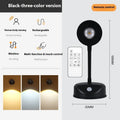 Rechargeable geometric indoor wall lamp spotlight in modern black and white design options